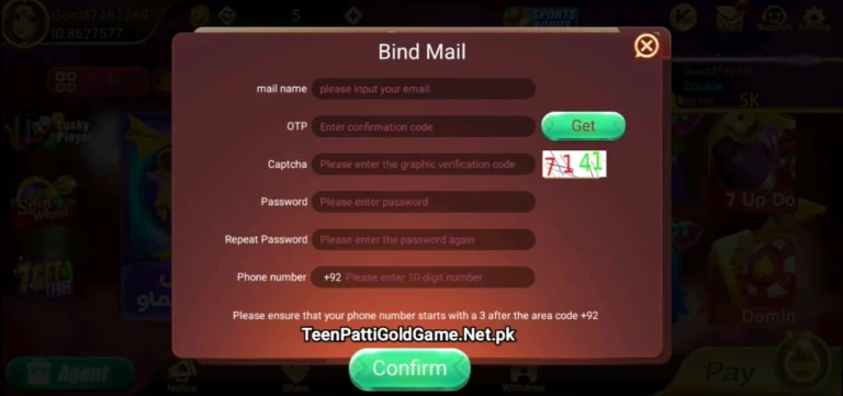 Teen Patti Gold Account Registration